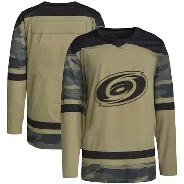 Men's Blank Carolina Hurricanes Authentic Camo ＃ Military Appreciation Practice Jersey