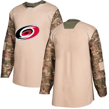 Men's Blank Carolina Hurricanes Authentic Camo ＃ Veterans Day Practice Jersey