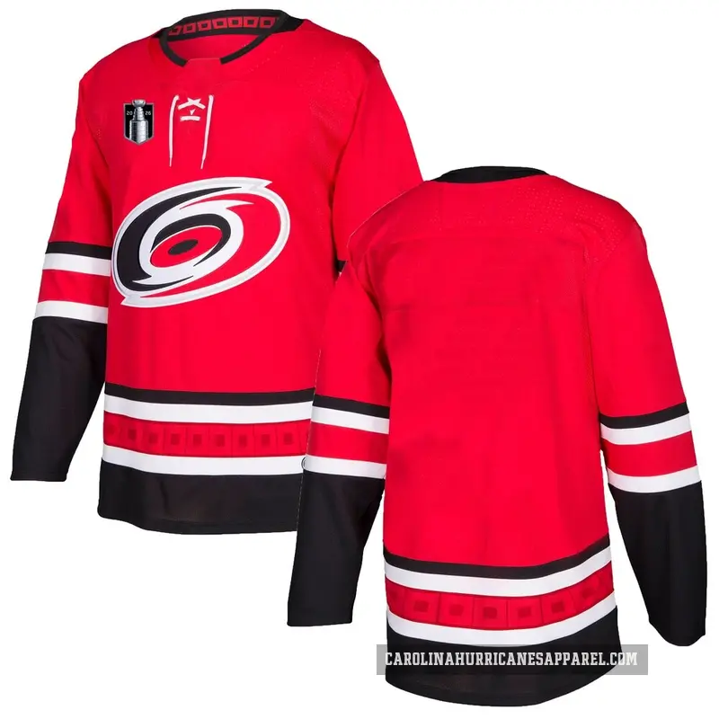 Men's Blank Carolina Hurricanes Authentic Red ＃ Home 2026 Stanley Cup Final Jersey