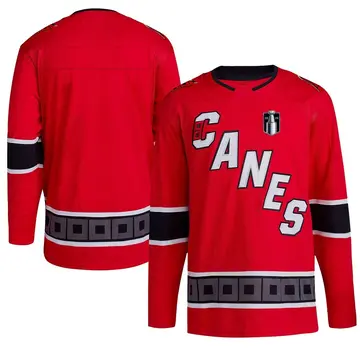 Men's Blank Carolina Hurricanes Authentic Red ＃ Reverse Retro 2.0 2026 Stanley Cup Final Jersey
