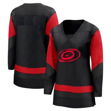 Women's Blank Carolina Hurricanes Breakaway Black ＃ 2023 Stadium Series Jersey