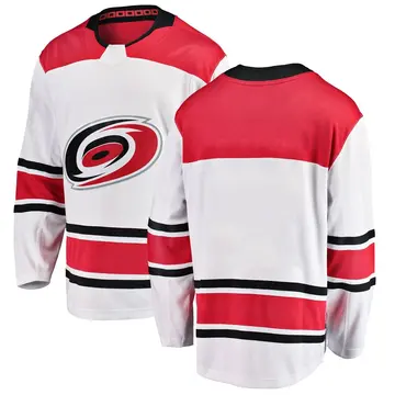 Youth Blank Carolina Hurricanes Breakaway White ＃ Away Jersey