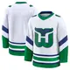 Youth Blank Carolina Hurricanes Premium White ＃ Throwback Jersey