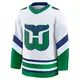 Youth Blank Carolina Hurricanes Premium White ＃ Throwback Jersey