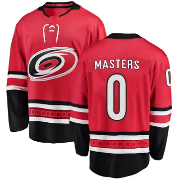 Youth Kyle Masters Carolina Hurricanes ＃0 Breakaway Red Home Jersey