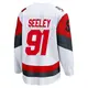 Youth Ronan Seeley Carolina Hurricanes ＃91 Breakaway White Away 2025 Jersey